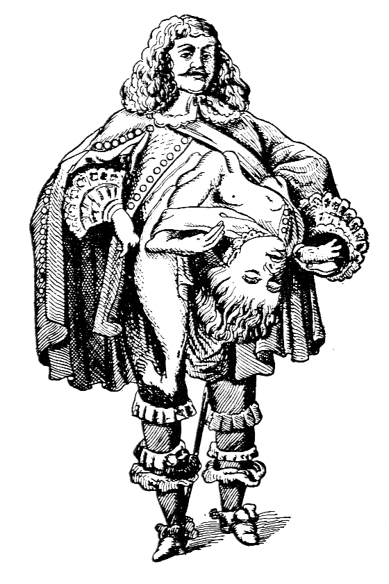 Lazarus-Johannes Baptista Colloredo. Image from Anomalies and Curiosities of Medicine, 1896.