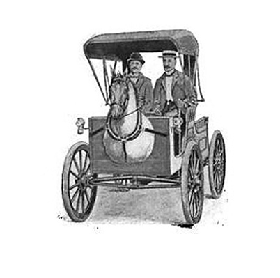 The Horsey Horseless: This early concept vehicle was designed to prevent horses from getting scared upon seeing a approaching automobile.