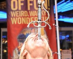 Dan Meyer, sword swallower.