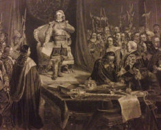 Oliver Cromwell refusing the crown.