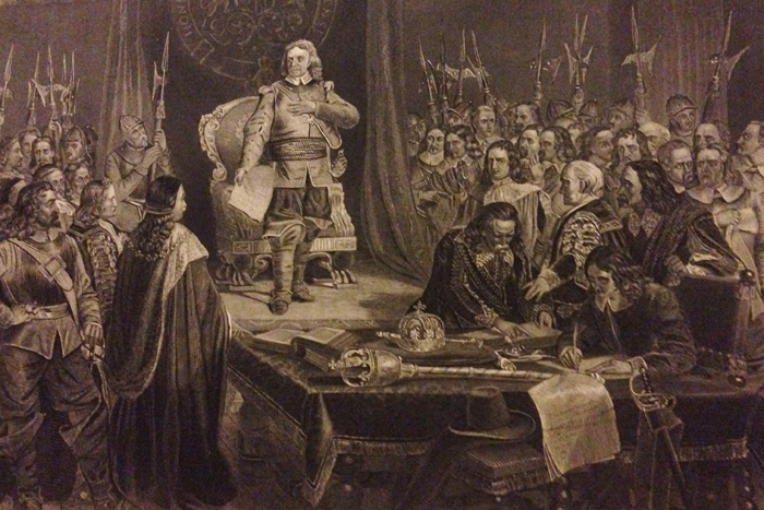 Oliver Cromwell refusing the crown.
