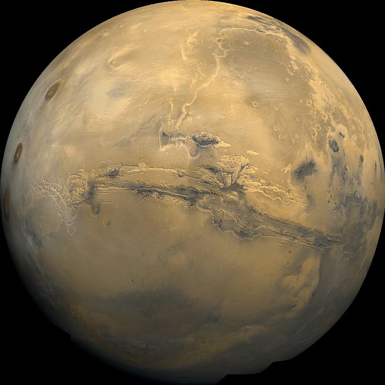 Mars, home of Oomaruru. Photo credit: NASA/USGS