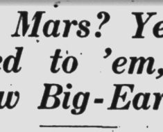 Martians! This headline appeared in the Eugene Register-Guard on Oct. 22, 1928.