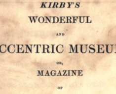 Kirby's Wonderful and Eccentric Museum, title page.