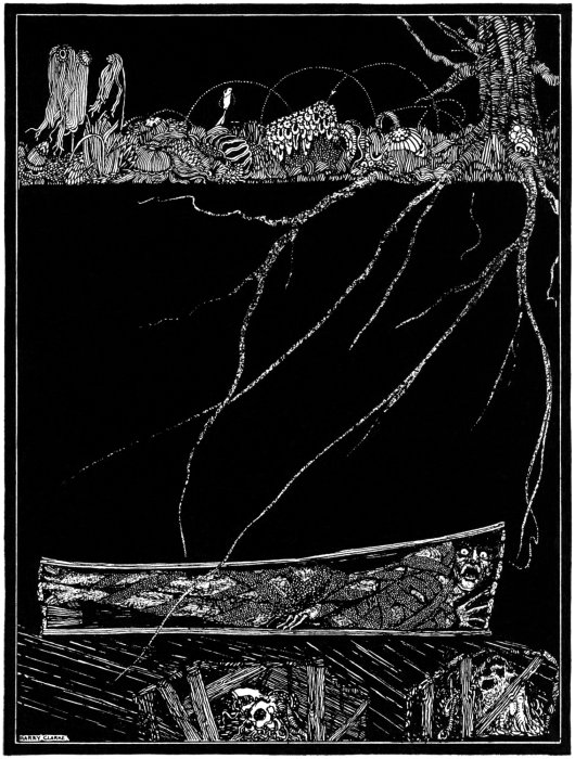 Premature Burial [Public domain], via Wikimedia Commons-Illustration for Edgar Allan Poe's story The Premature Burial by Harry Clarke (1889-1931), published in 1919.
