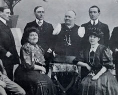Postcard of Nikolai Kobelkoff and family, circa 1911. Marc Hartzman Collection.