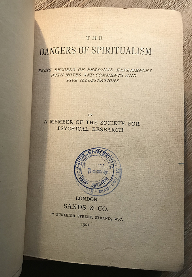 The Dangers of Spiritualism, 1901.