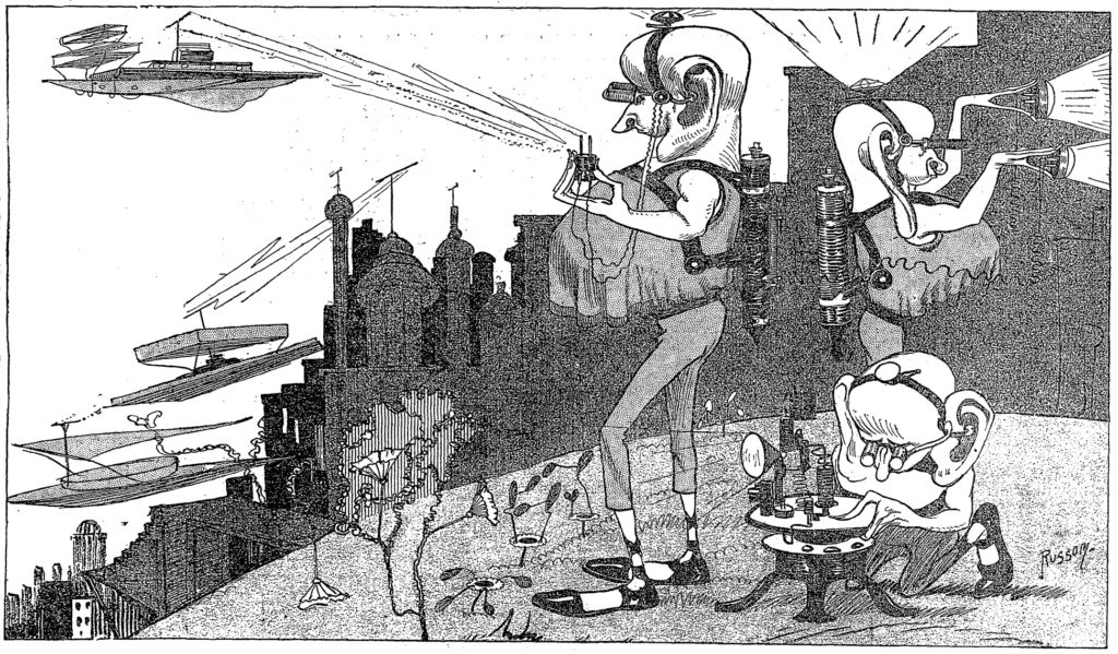Edmond Perrier's Martians illustrated in the New York Times Magazine, 1912.