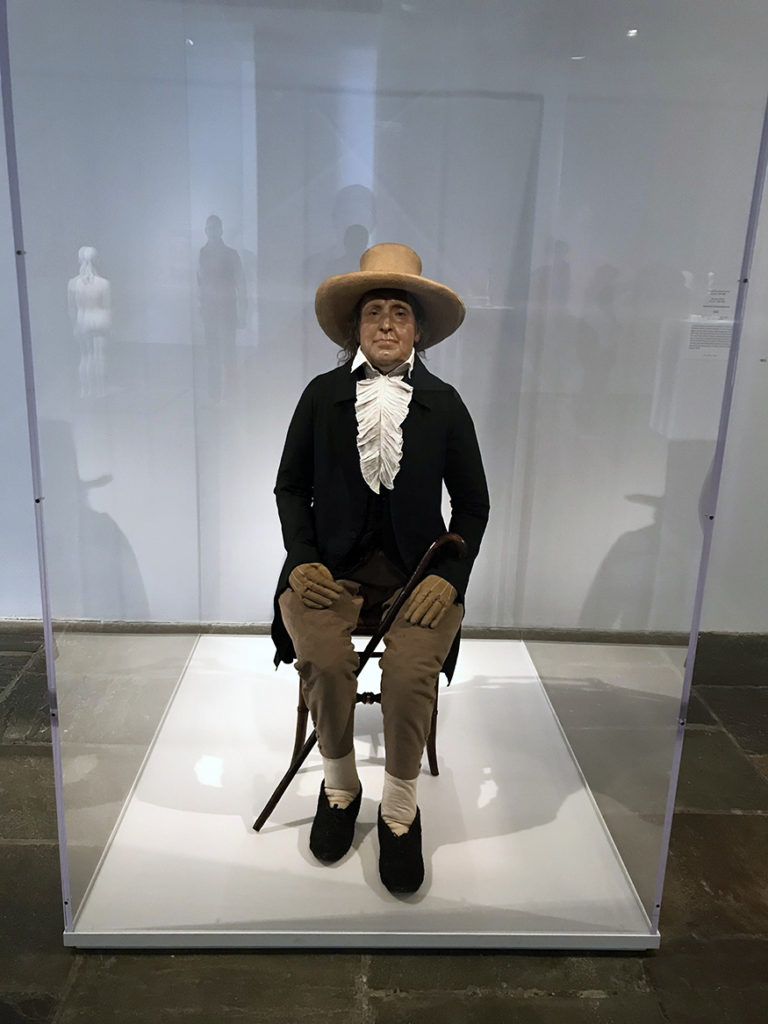 Auto-icon of Jeremy Bentham. On display at the Met Breuer in New York City. Photo by Marc Hartzman.