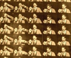 Fred Ott's Sneeze, frame by frame. Taken January 9, 1894.