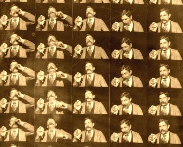 Fred Ott's Sneeze, frame by frame. Taken January 9, 1894.