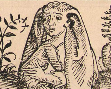 A woodcut of the Panotti from the Nuremberg Chronicles.