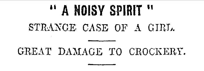 Morley's poltergeist made headlines in 1925.