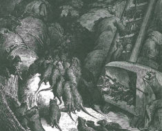 Some see rats. Charles Domery saw dinner. (Illustration from Jean de La Fontaines fables by Gustave Doré), via Wikimedia Commons.