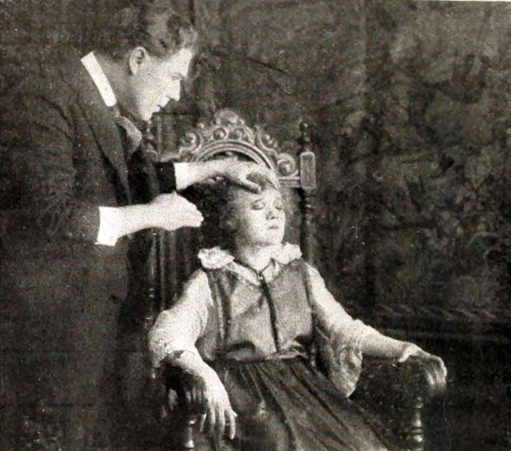 Hereward Carrington, in 1916's film, The Mysteries of Myra.