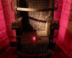 The Iron Chair, as seen in the Amsterdam Museum of Torture. Photo by Marc Hartzman.