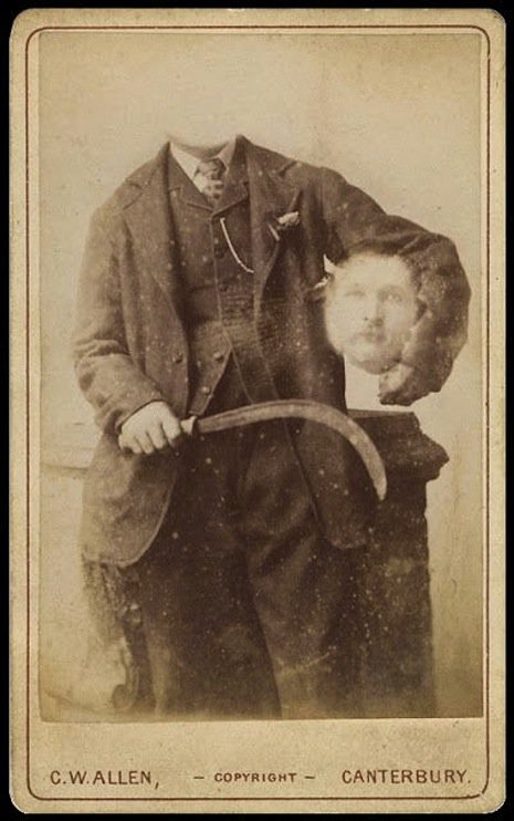 Headless portrait by Charles William Allen, circa 1880s.