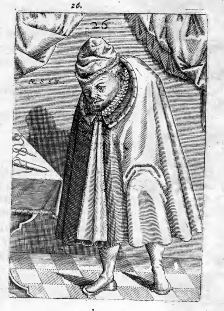 Armless wonder Thomas Schweicker inMonstrorum historia memorabilis (1609).
