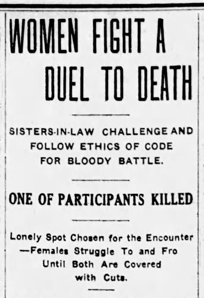 Woman Duel to the Death