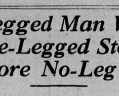 one-legged man headline