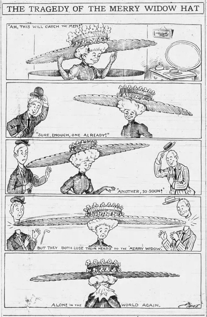 Merry Widow Hat spoof