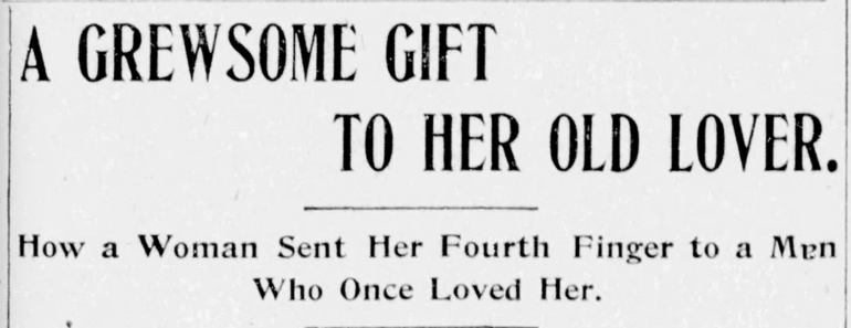 finger headline 1904